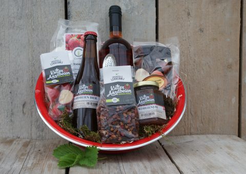 Aardbeien verrassing cadeaupakket